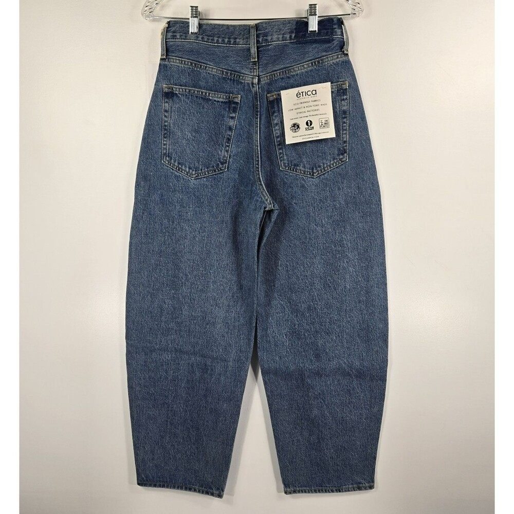 Etica Women's Size 26 Cassel Ultra High Barrel Jeans Bluestone NWT - Picture 5 of 9